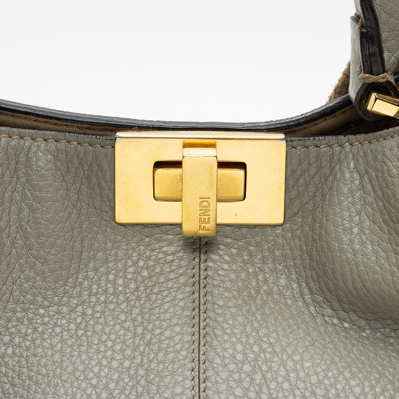 Fendi Leather Peekaboo X Lite Medium Satchel (SHF-oEYida)