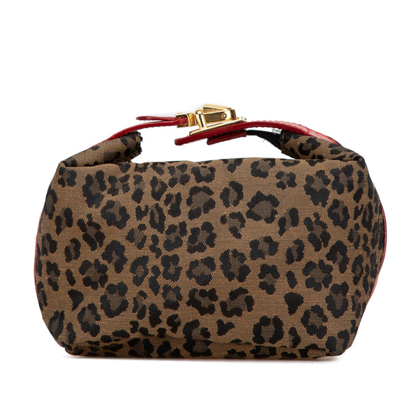 Fendi Leopard Print Canvas Handbag (SHG-k1HJde)