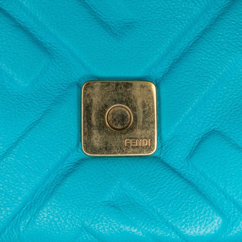 Fendi Mini Embossed Zucca Baguette Satchel (SHG-TbWjDD)