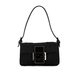 Fendi Mini Zucchino Canvas Baguette (SHG-MDJWam)