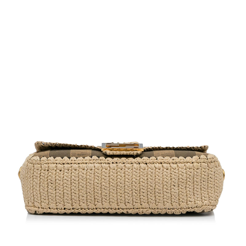 Fendi raffia sale baguette