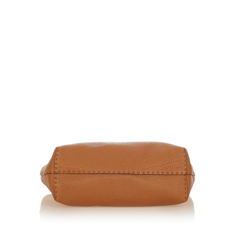 Fendi Women's Wallet Camel color Selleria Short leather designer