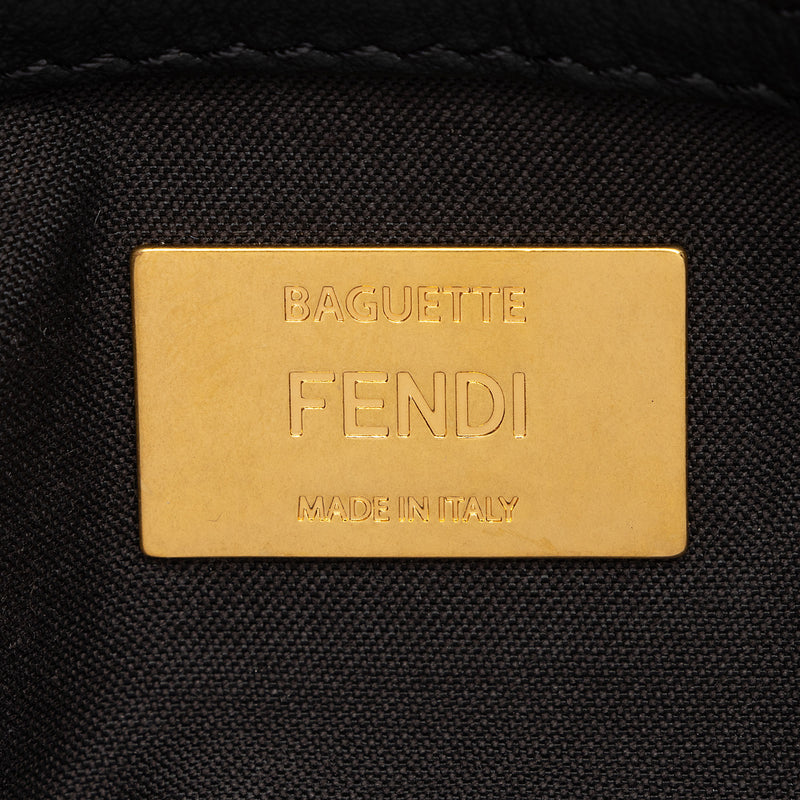 Fendi Sheepskin FF Baguette Shoulder Bag (SHF-mfPxUP)