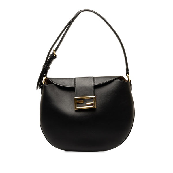 Fendi Small Leather Croissant Hobo (SHG-DNdErr)