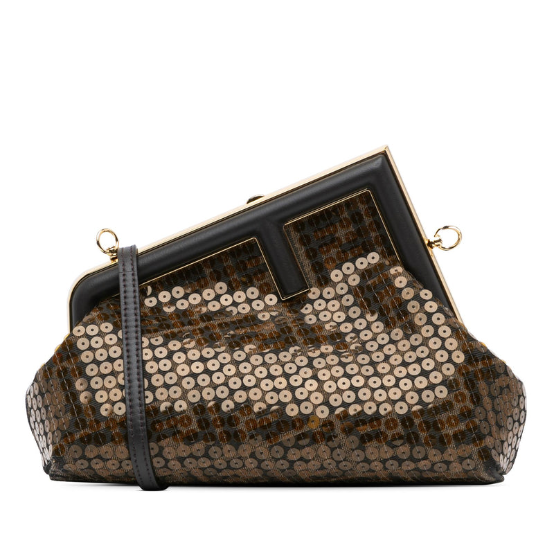 Fendi Small Zucca Sequin First Bag (SHG-bWz5XE)