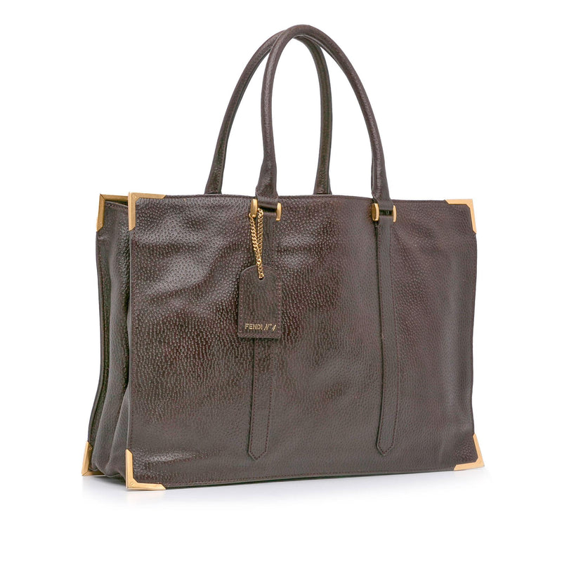 Fendi Textured Leather Classico No.4 Tote Bag (SHG-gSX2gy) – LuxeDH