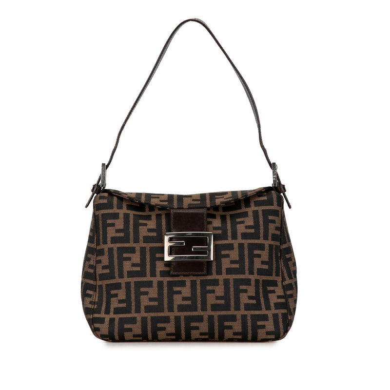 Fendi Zucca Canvas Double Flap Mamma (SHG-GRT0ck)