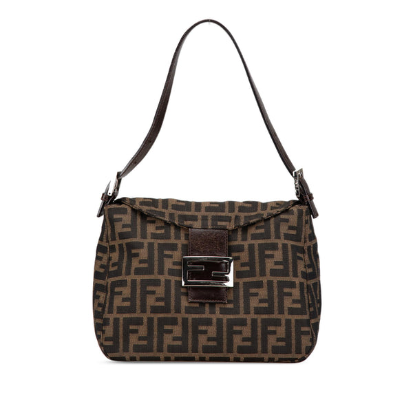 Fendi Zucca Canvas Double Flap Mamma (SHG-D31esP)