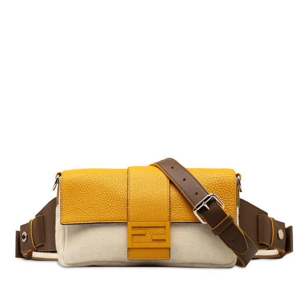 Fendi Zucca Canvas and Leather Convertible Baguette (SHG-KaNFYi)