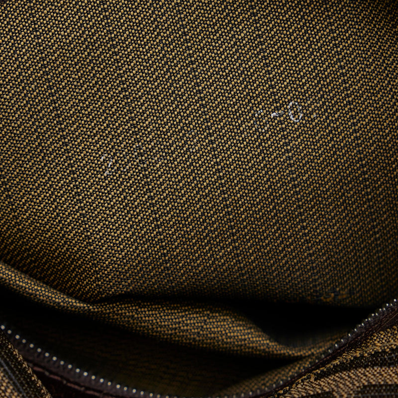 Fendi Mini By The Way Boston Bag In FF Tapestry Fabric Grey
