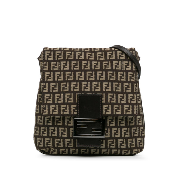 Fendi Zucca Flap Crossbody Bag (SHG-6LF65c)