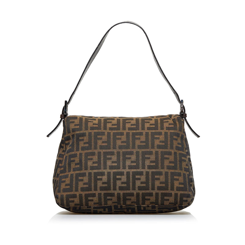 Fendi Monogram FF Zucca Mamma Crossbody Flap Bag