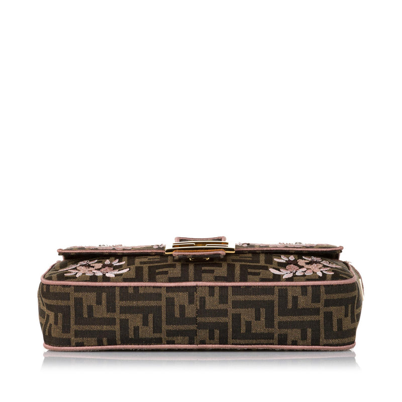 Fendi Zucca Paisley Embroidery Baguette (SHG-35412) – LuxeDH