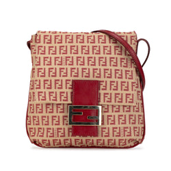 Fendi Zucchino Canvas Flap Crossbody (SHG-KlWpqN)