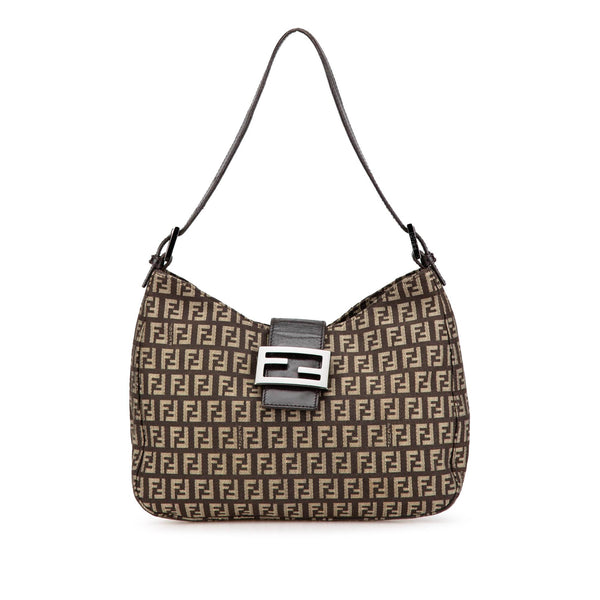 Fendi Zucchino Canvas Shoulder Bag (SHG-Wd0jWV)