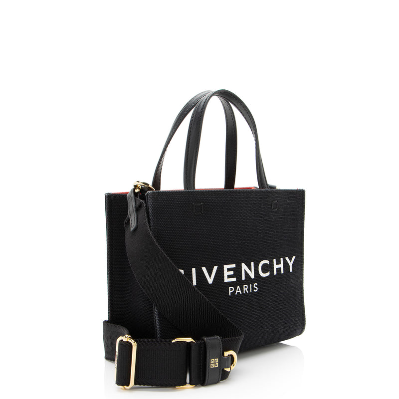 Givenchy Canvas Mini G Shopper Tote (SHF-nt8v9S)