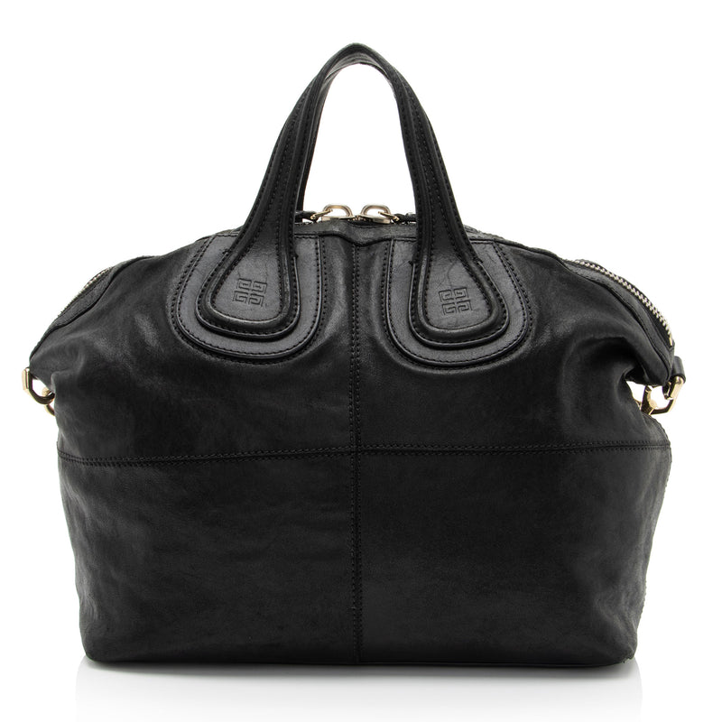 Givenchy Leather Nightingale Medium Satchel (SHF-vaXTa6)