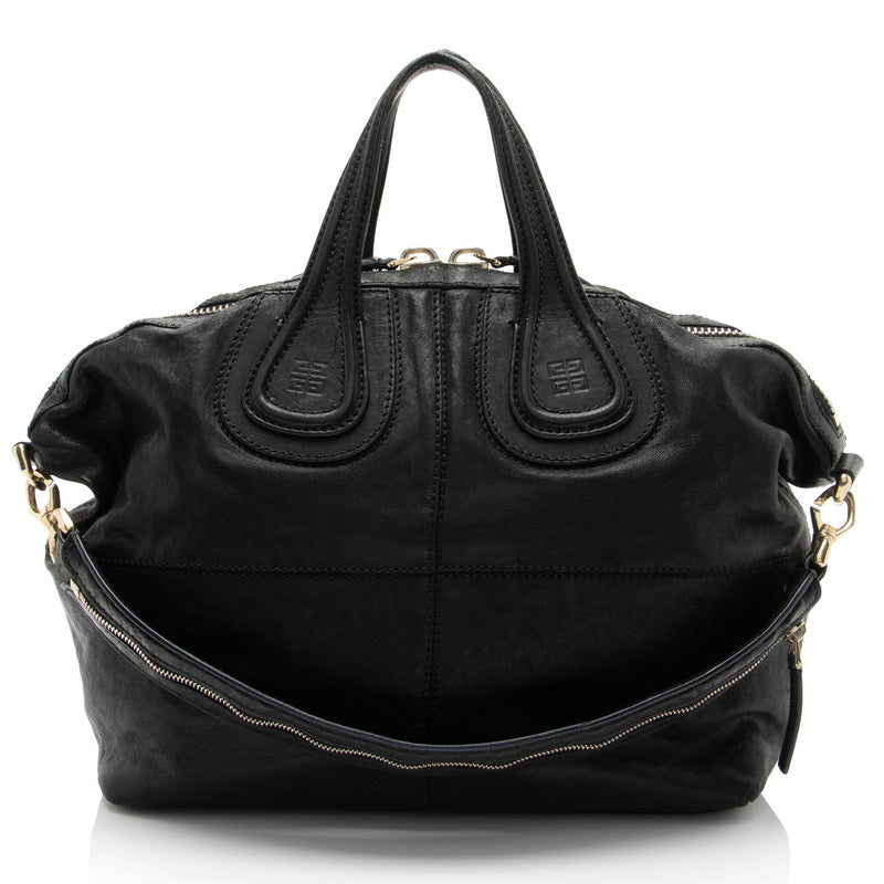 Givenchy Leather Nightingale Medium Satchel (SHF-vaXTa6)