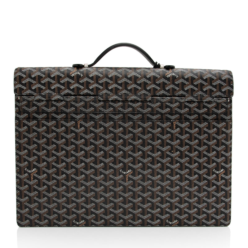 Goyard Goyardine Canvas Chypre Briefcase SHF Arrs2N LuxeDH