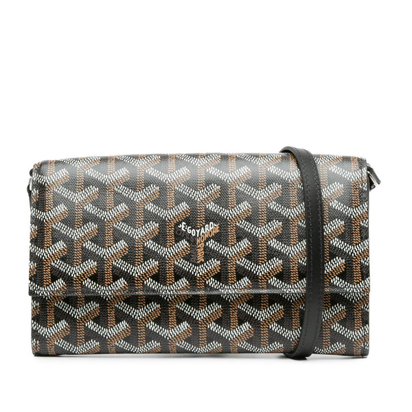 Goyard Goyardine Varenne Continental Wallet On Strap (SHG-WcoxK6)