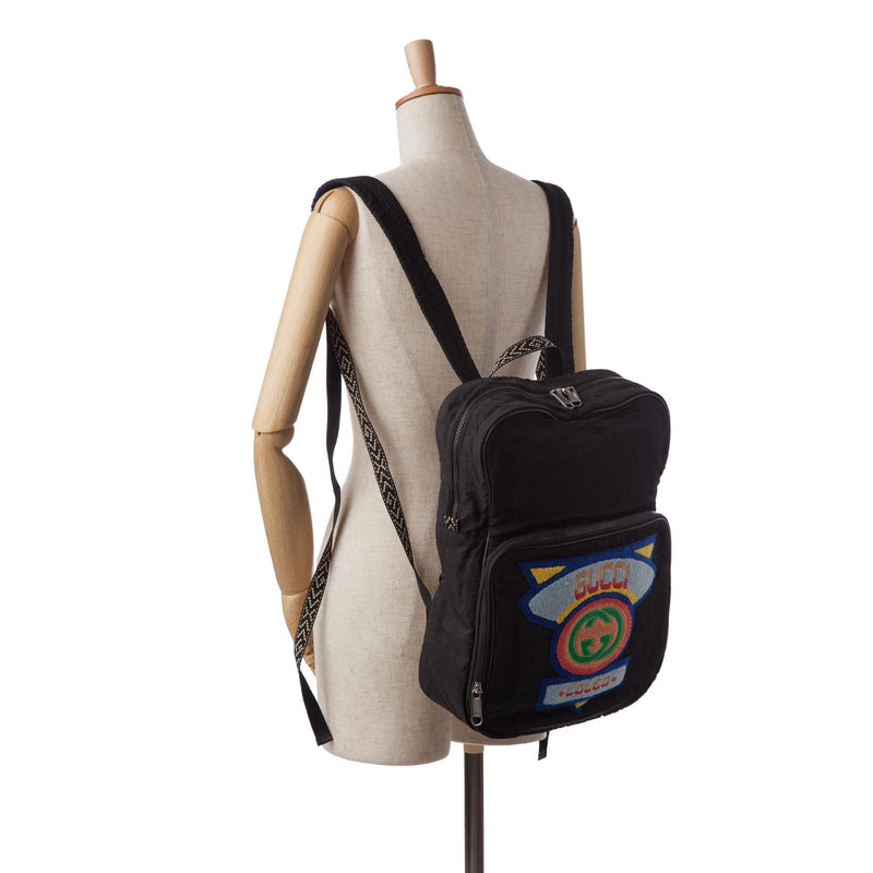 Gucci 80 s Patch Backpack SHG uAJOdY LuxeDH