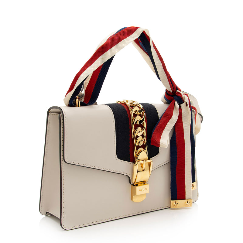 Gucci Calfskin Sylvie Small Shoulder Bag (SHF-Cn9quR)