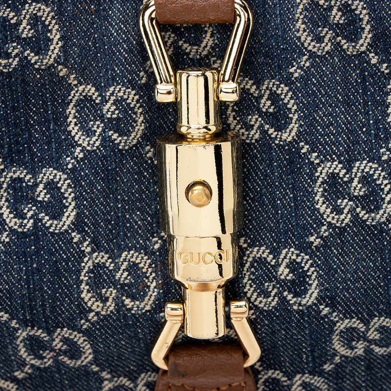 Gucci GG Denim Jackie 1961 Small Shoulder Bag (SHF-20758)