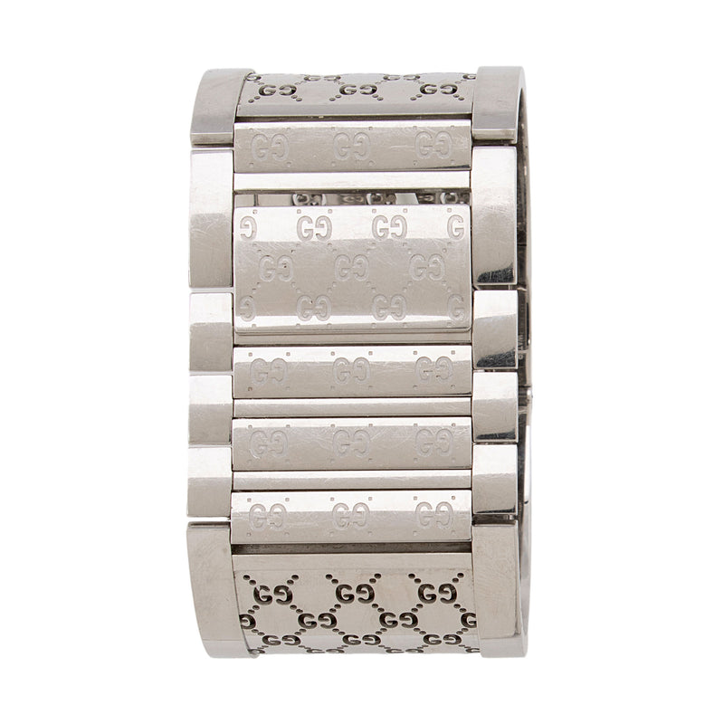 Gucci Stainless Steel Diamond GG Twirl Wide Watch (SHF-NxQMJm)