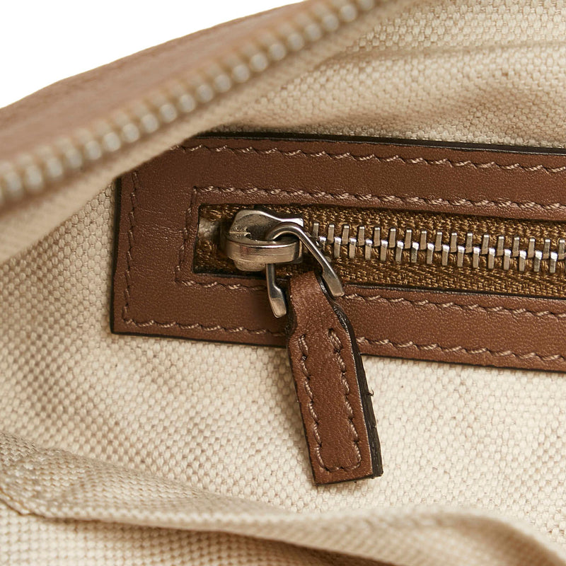Gucci Double G Braided Strap Leather Crossbody Bag (SHG-deDhdC