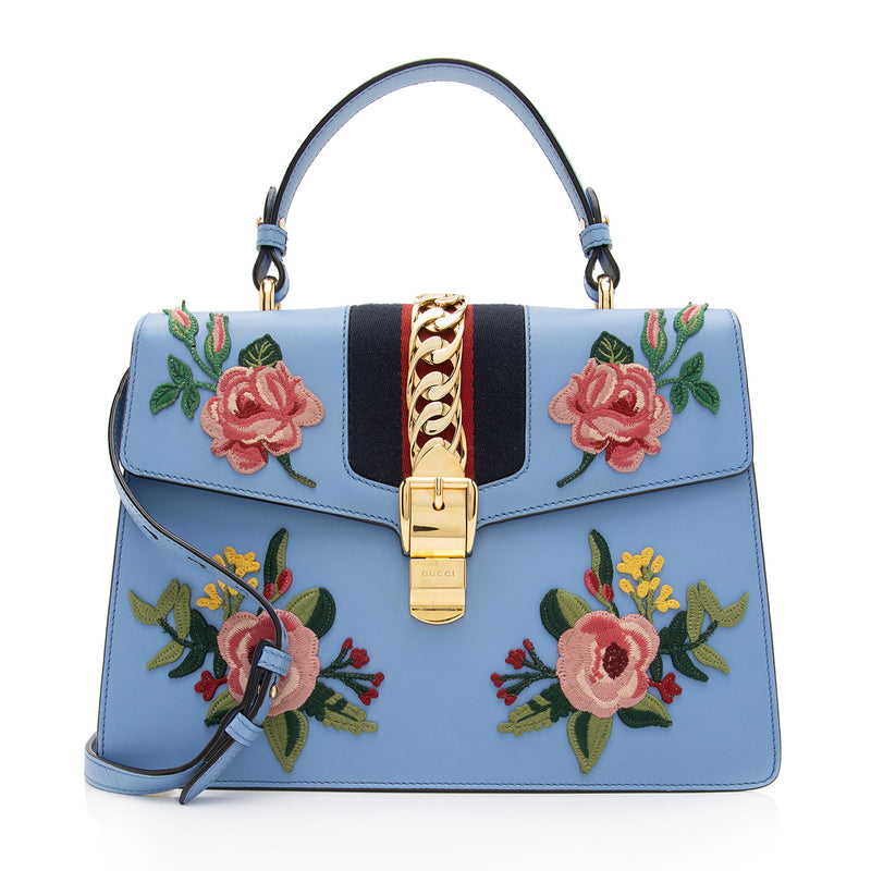 Gucci Sylvie Floral Shoulder Bag