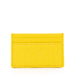 Gucci G Rhombus Quilted Leather Card Case (SHF-23858)