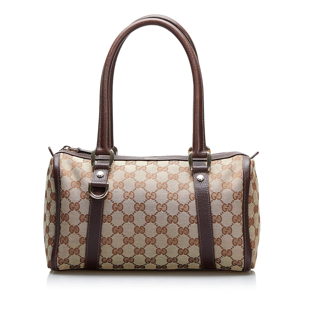 Gucci GG Canvas Abbey Boston Bag (SHG-31476) – LuxeDH