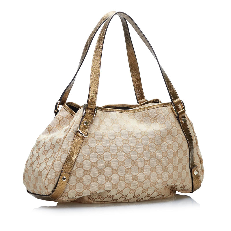 Gucci GG Canvas Abbey D Ring Hobo Bag