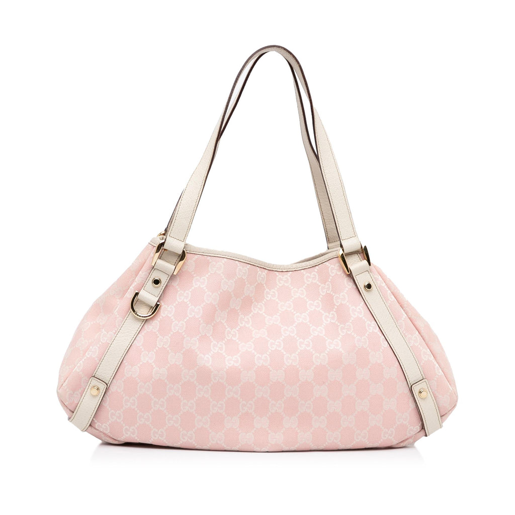 Gucci GG Canvas Abbey D- Ring Tote Bag (SHG-28306) – LuxeDH