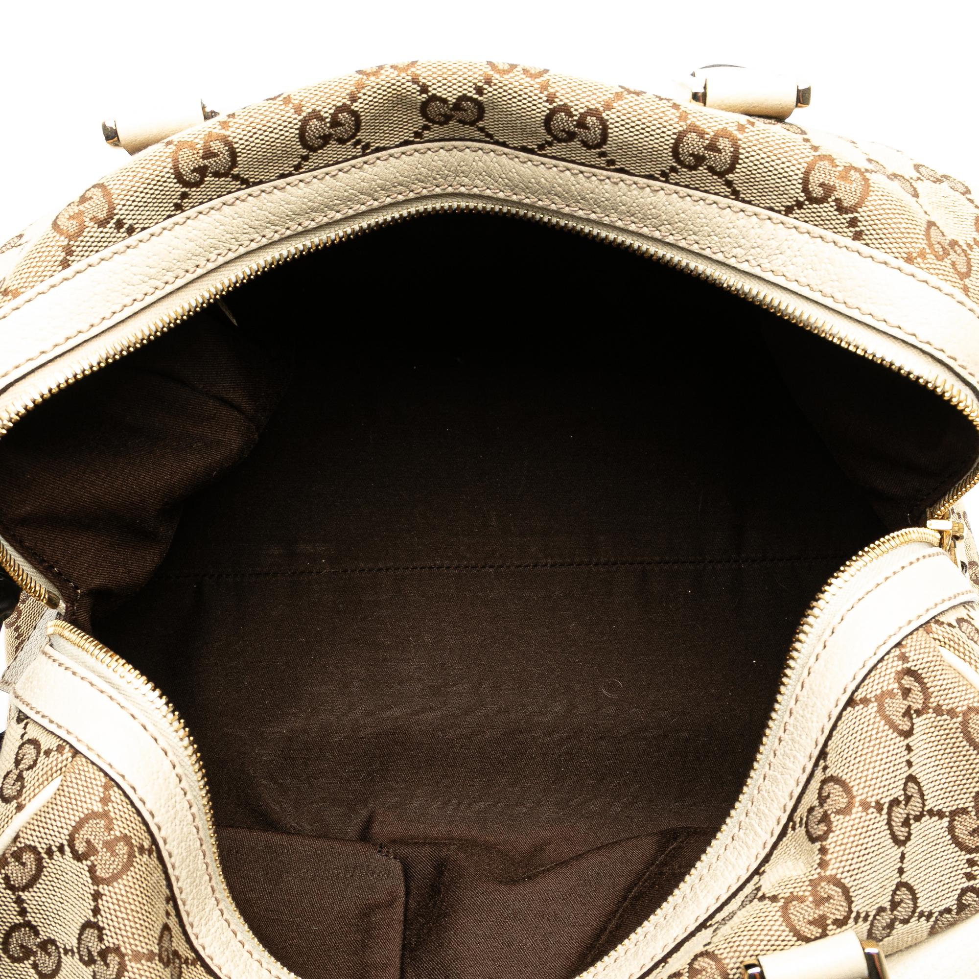 Gucci GG Canvas Abbey Pocket Boston (SHG-RNdAnr)