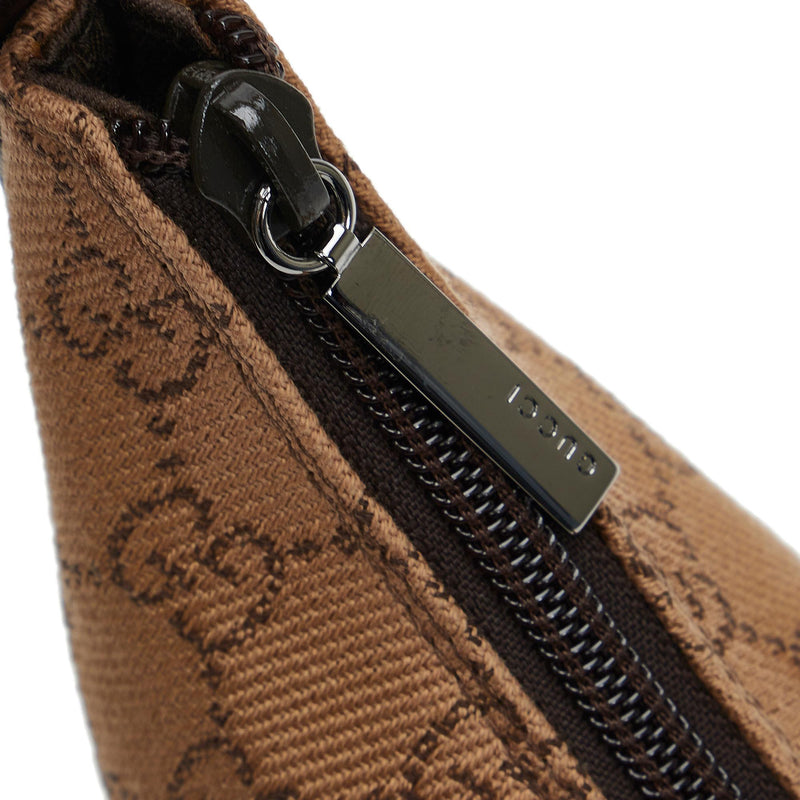 Brown Gucci GG Canvas Baguette