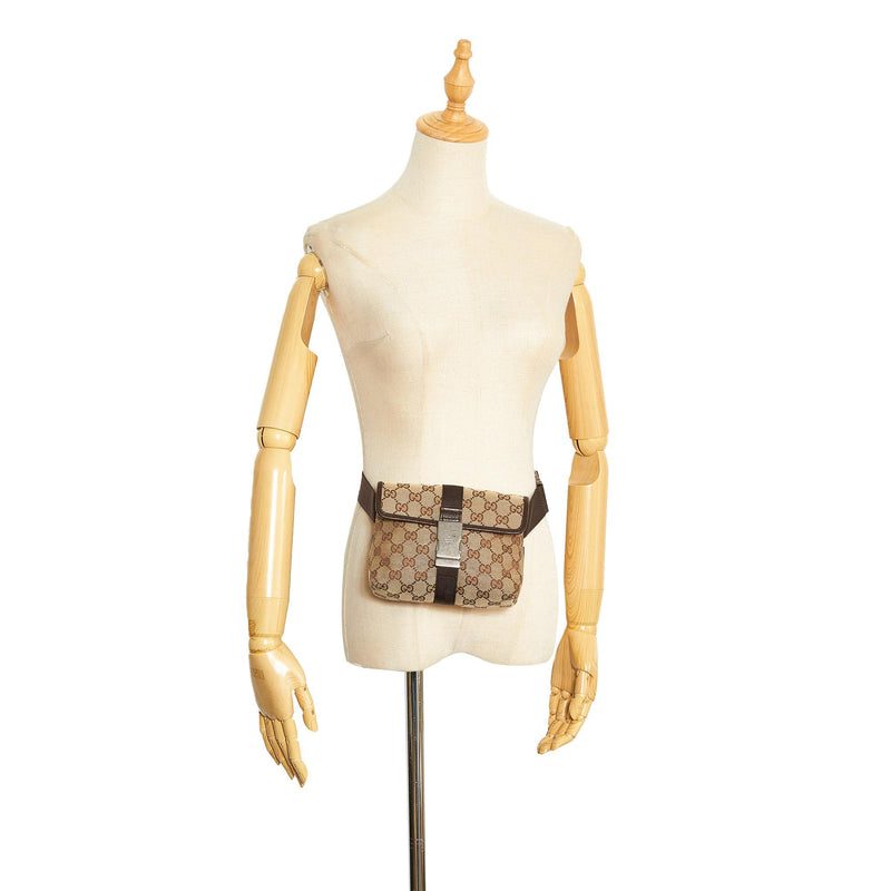 Gucci GG Canvas Belt Bag (SHG-deFkNW) – LuxeDH