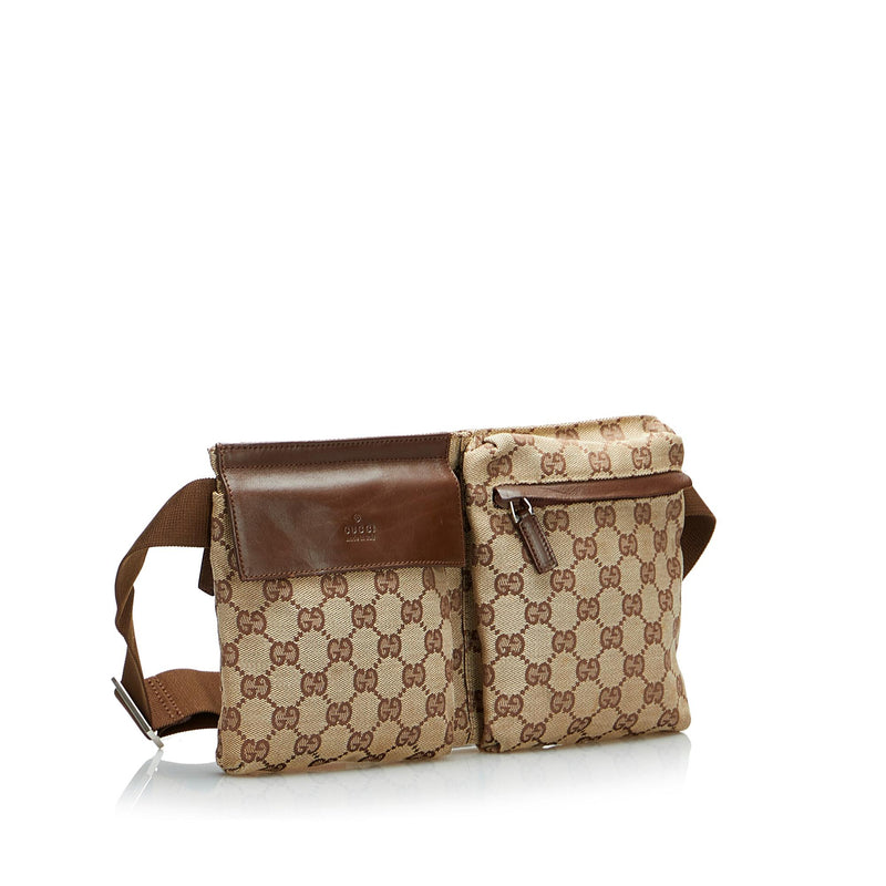 Gucci Waist Bag GG Canvas Brown - US