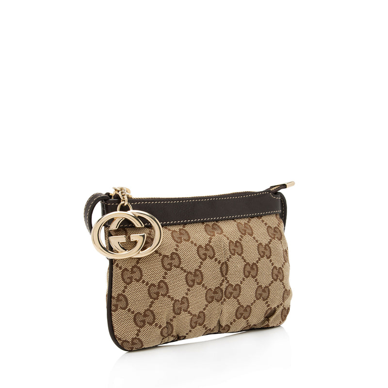 Gucci Beige/Brown GG Supreme Canvas and Leather Clasp Crossbody