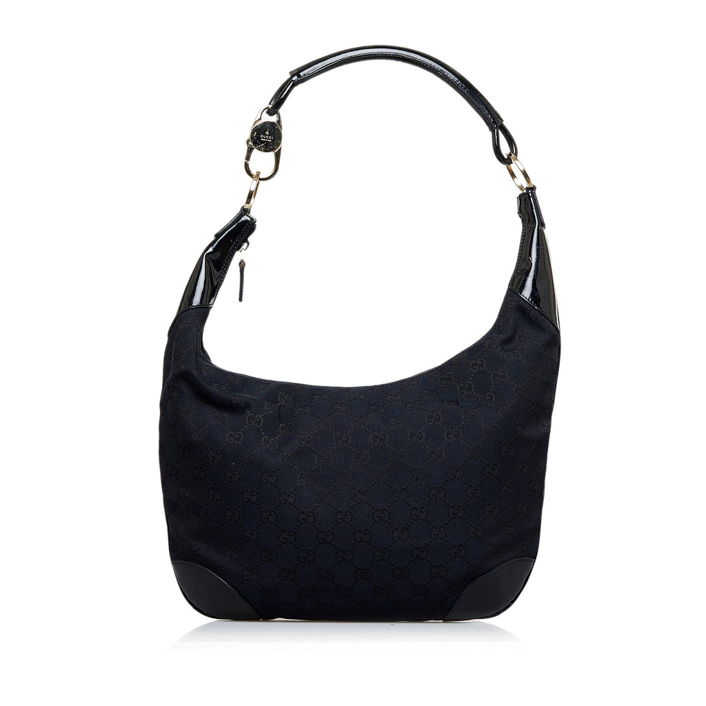 Gucci GG Canvas Crest Hobo Bag (SHG-28708) – LuxeDH