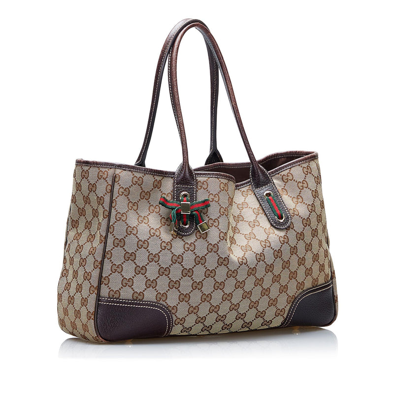 Gucci GG Canvas Princy Tote Bag (SHG-RgGUyG) – LuxeDH