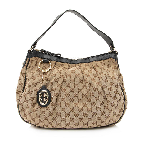 Gucci GG Canvas Sukey Hobo (SHF-23805)