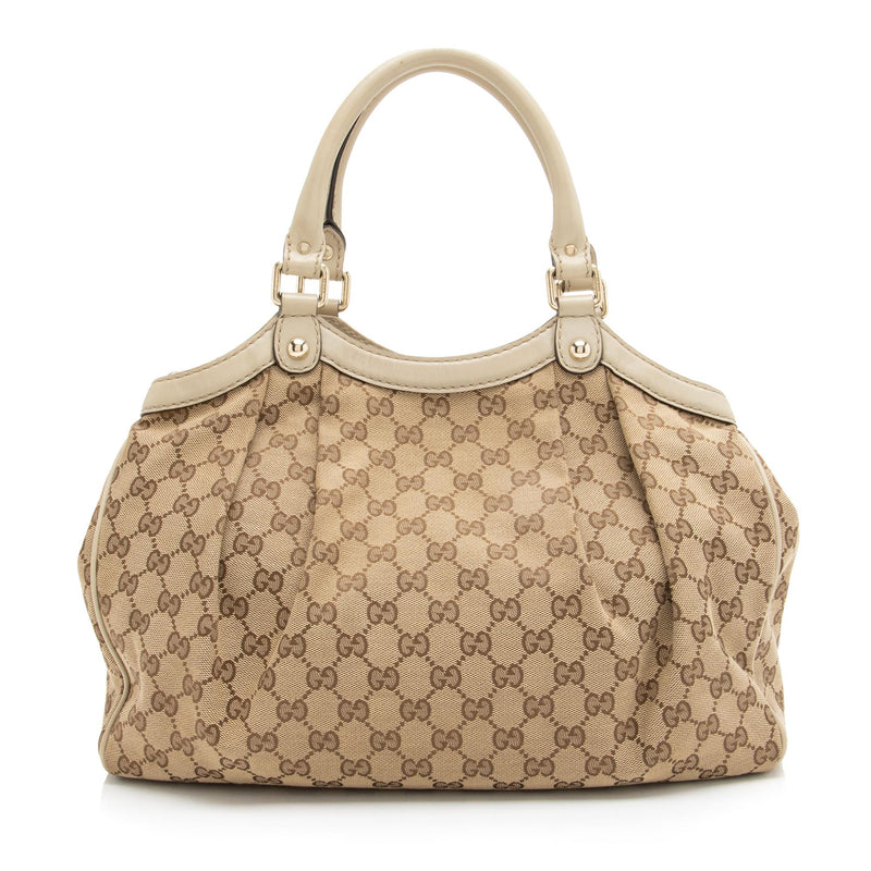 Gucci GG Canvas Sukey Medium Tote (SHF-23402)