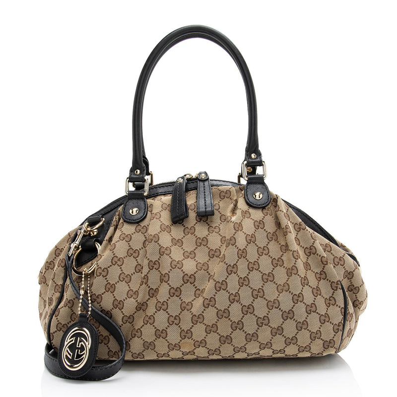 Gucci GG Canvas Sukey Satchel (SHF-MbcWBL)