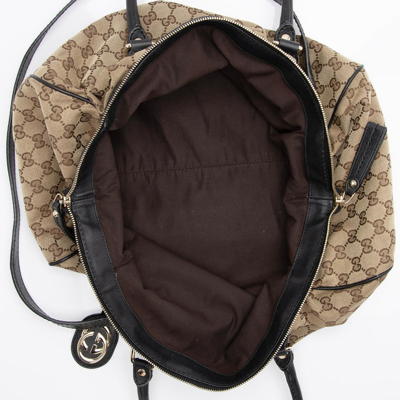 Gucci GG Canvas Sukey Satchel (SHF-MbcWBL)