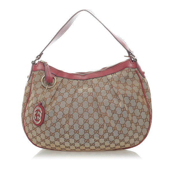 Gucci GG Canvas Sukey Shoulder Bag (SHG-37326)