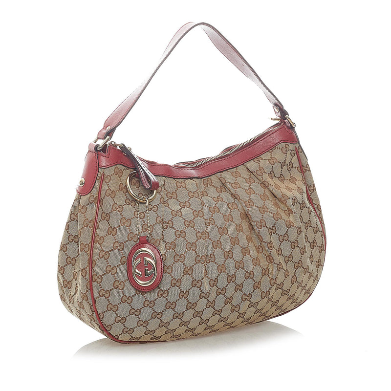 Gucci GG Canvas Sukey Shoulder Bag (SHG-37326)