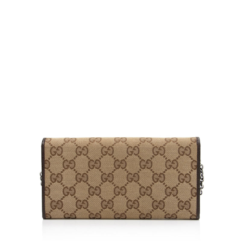 Gucci Original GG Canvas & Leather Wallet in Brown for Men