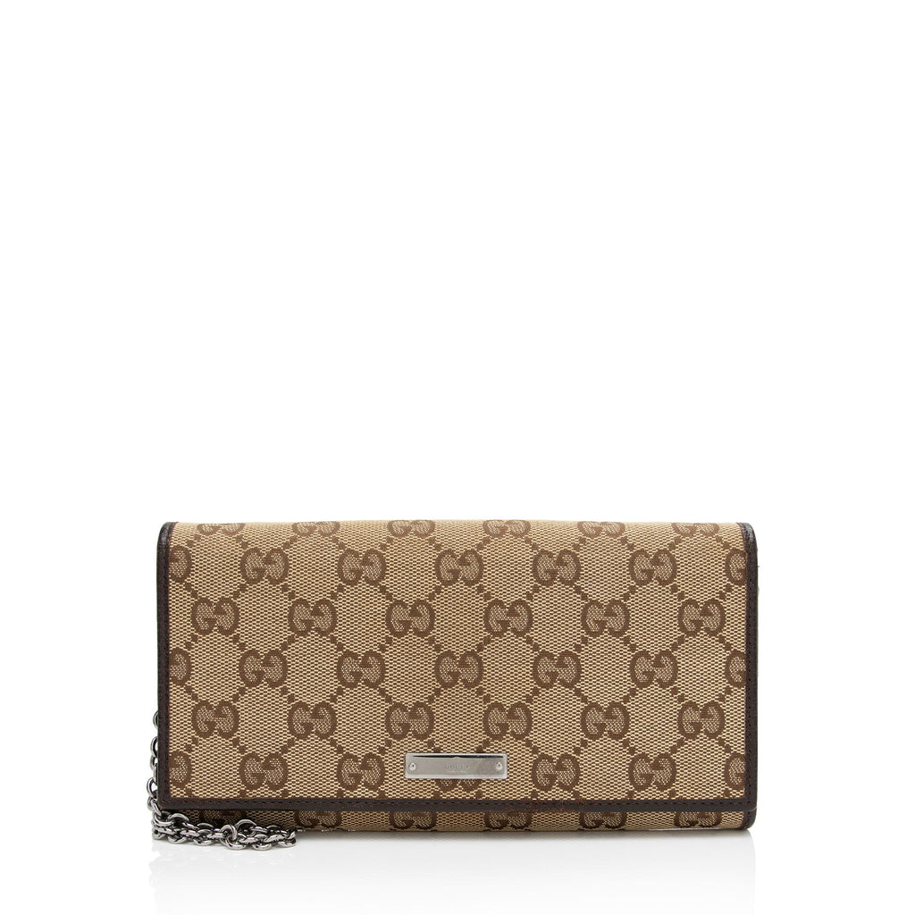 Gucci GG Canvas Classic Pochette (SHF-3v5l8V) – LuxeDH