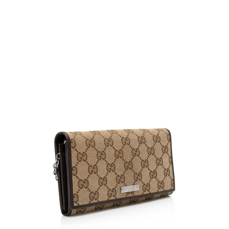 Gucci GG Canvas Wallet on Chain Bag (SHF-4BzUx8) – LuxeDH